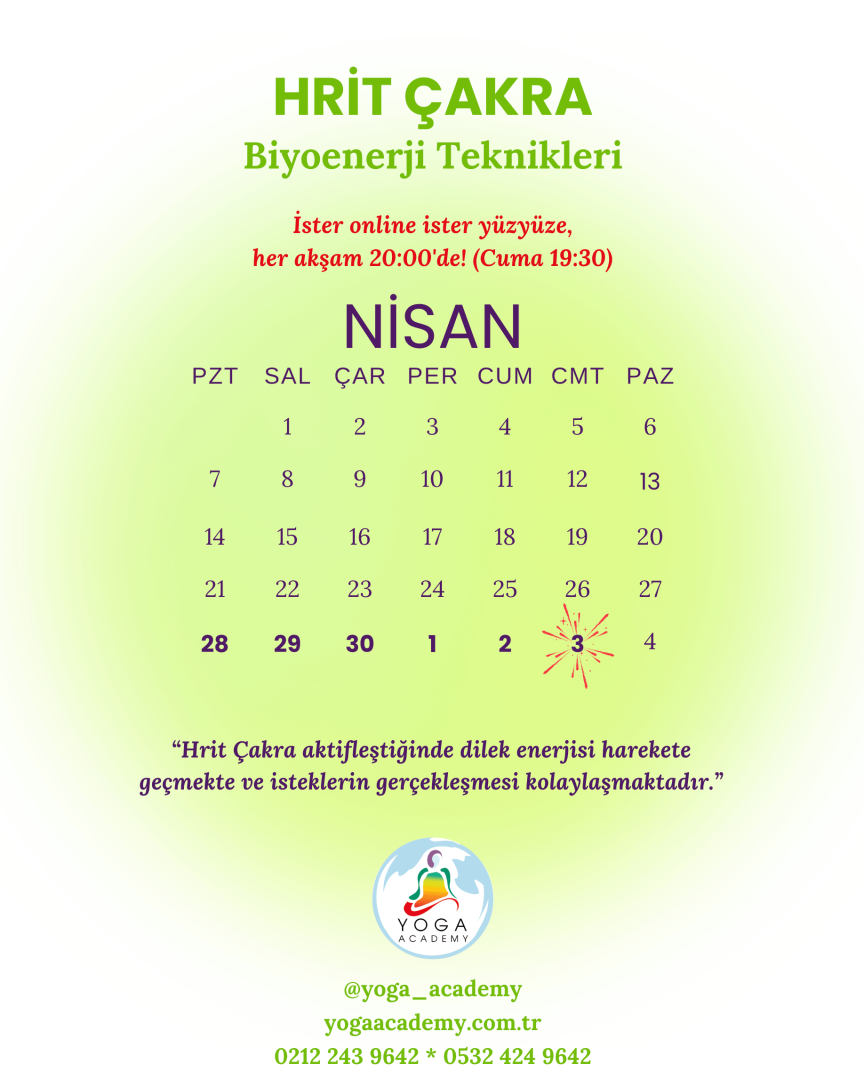 ÇAKRA ÇALIŞMALARI
